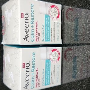 Aveeno Calm + Restore Age Renewal Eye Gel - brand new x 2